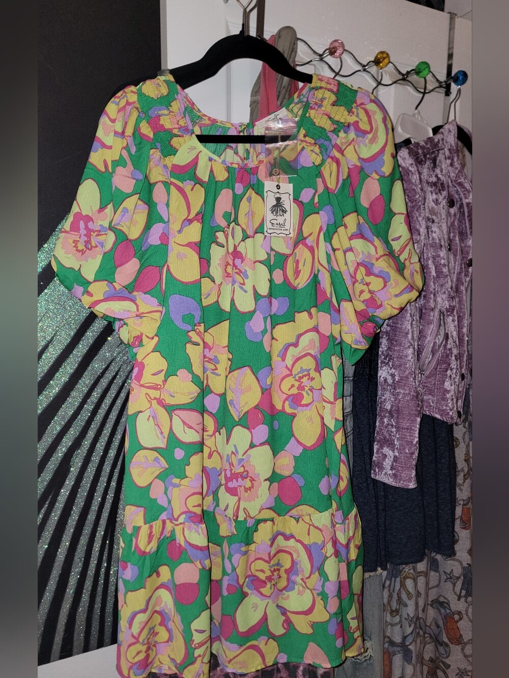 Easel Floral Light Summer Dress 🌼🏵️